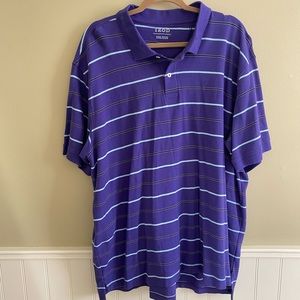 Izod Mens Purple Polo